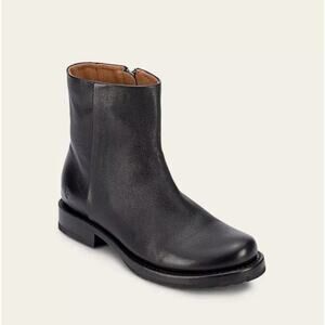 Frye Black Leather Ankle Boots